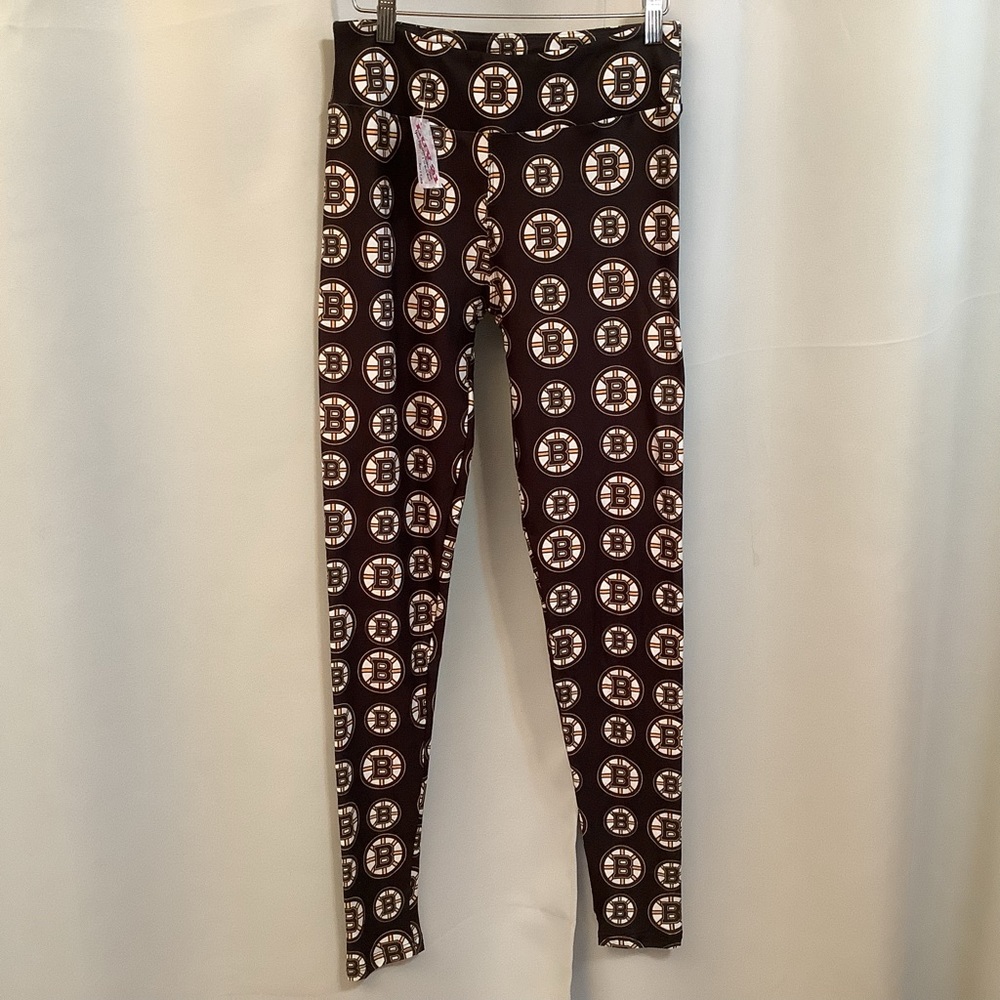 Luv21 Leggings Women’s 2-10 Sports Boston Bruins Pattern